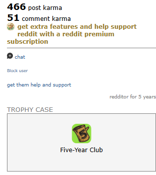 REDDIT ACCOUNT with 517 karma, Post KARMA 466 and Comment Karma 51, 5 years 10 months